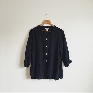 Strada Vintage Linen Long Sleeve Button Up